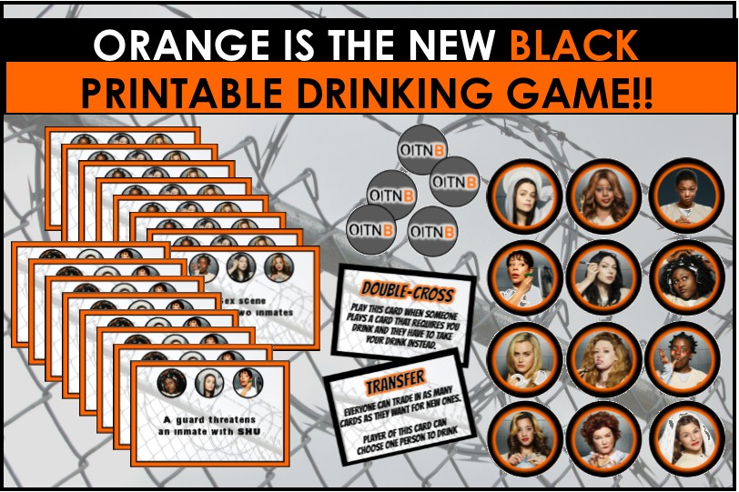 orange is the new black party games ideas