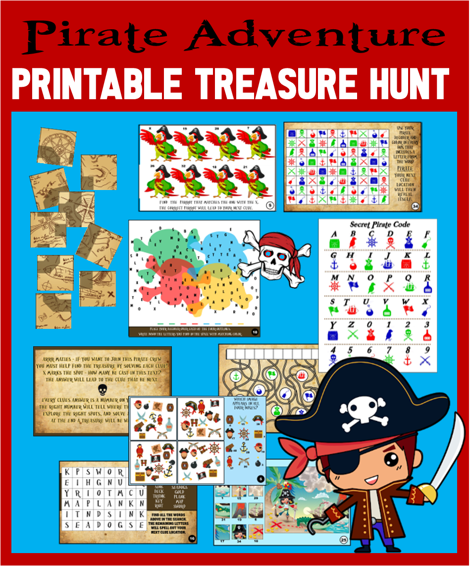 Printable Treasure Hunt Riddles, Clues, and Games!