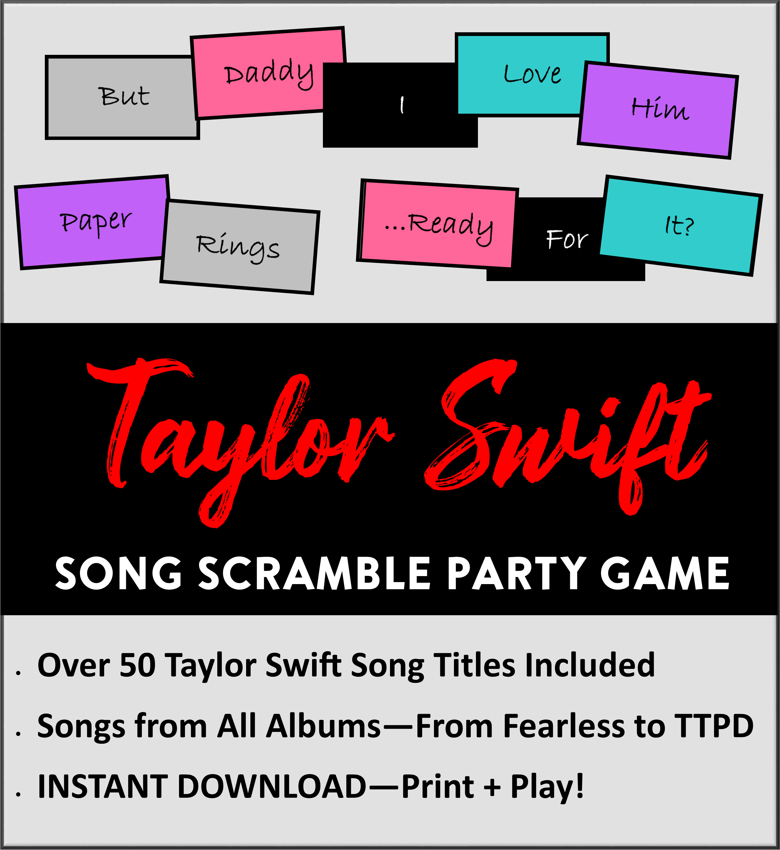 Taylor Swift Theme Dice Drinking Party Game -  Portugal