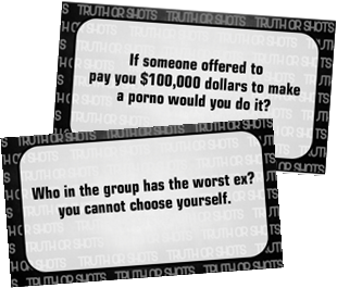 Drinking Sex Games Porn - Truth or Shots - Fun Drinking Game - Printable Cards