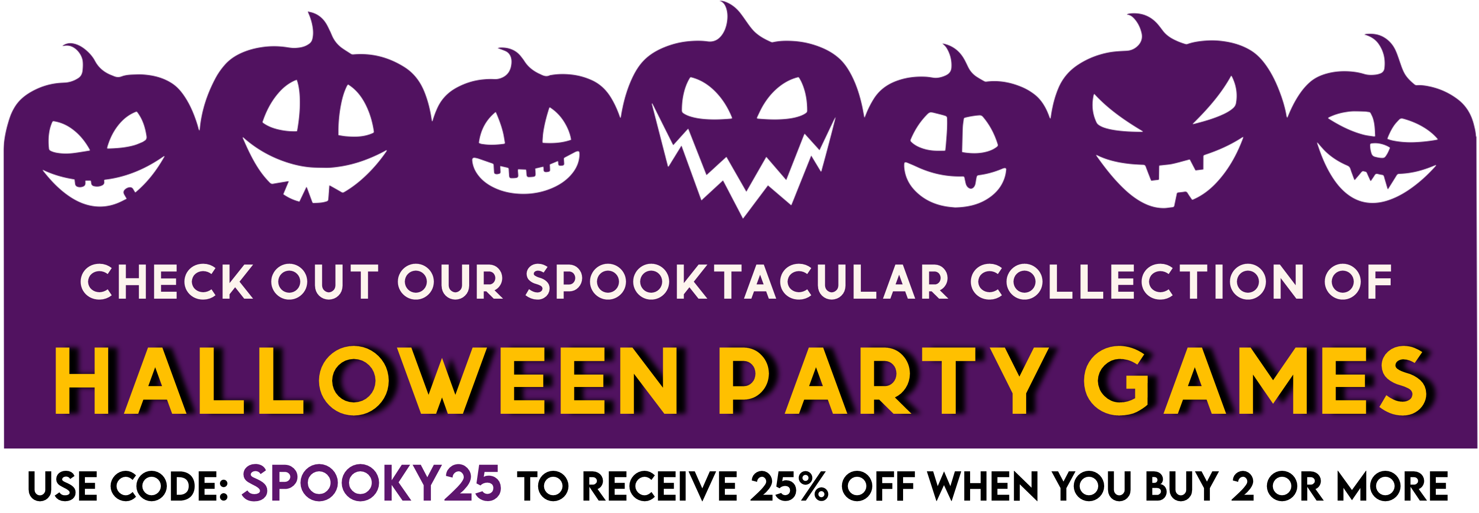 halloween printables promo banner spooky25