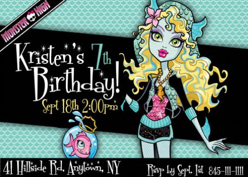 Monster High Diy Free Birthday Invitations 10